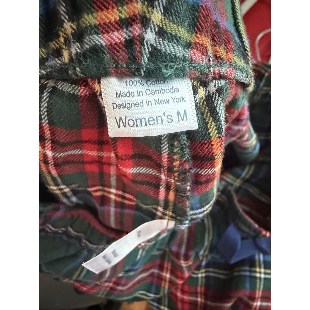PETITE PLUME Women's Brushed Twill Pajama In Kensington Tartan Sz M $118 NWT - Picture 5 of 13